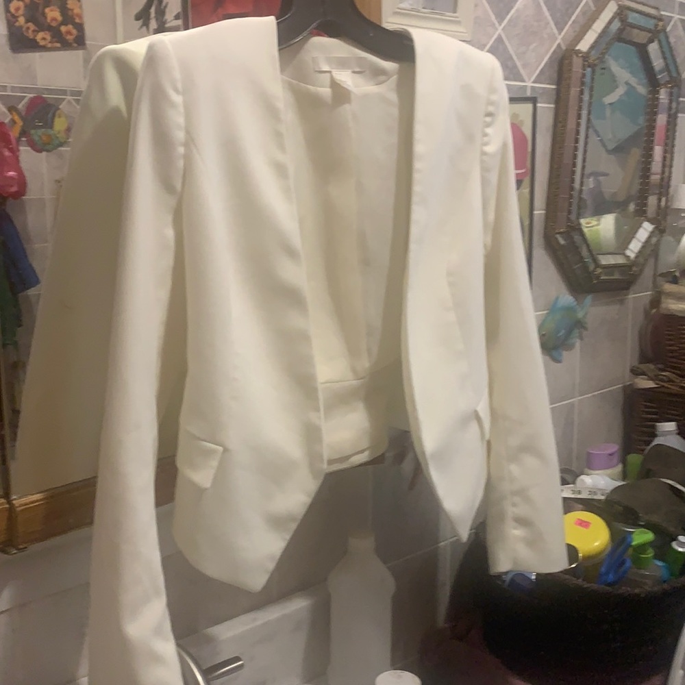 H&m blazer fitted open front